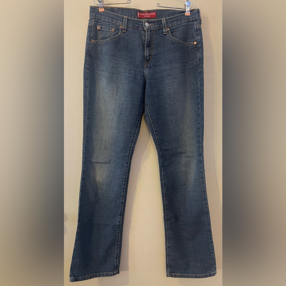 Levi’s🚩Nouveau straight leg stretch 505 jeans low rise, size 10 MIS M